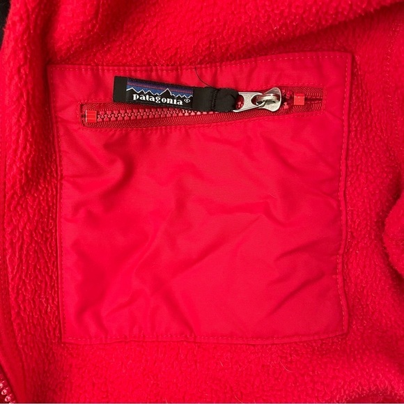 Patagonia Vintage 90s Full Zip Fleece Jacket Red Men’s Medium USA - Picture 11 of 11
